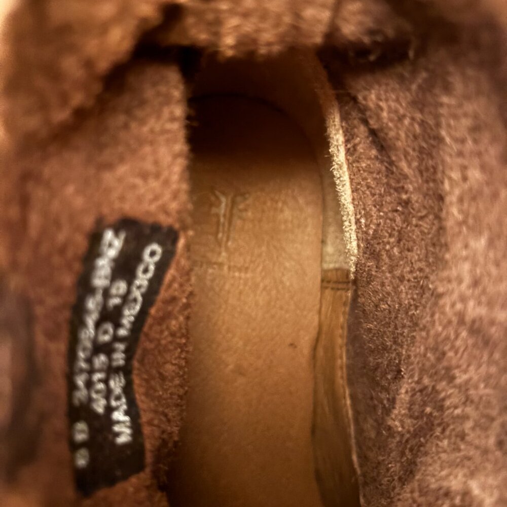 Frye Dark Brown Leather Harness Ankle Boots - Picture 4 of 7
